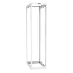PANDUIT AR4PWH Rack de Cuatro Postes Estandar de 19" Rieles Roscados #12-24 Profundidad Ajustable de 23 a 42 in 45 Unidades de Rack Color Blanco