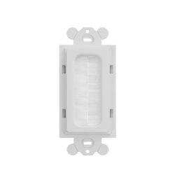 PANDUIT CFGBWH Placa de Pared Pasacables Tipo Cepillo Estandar GFCI Material ABS Color Blanco
