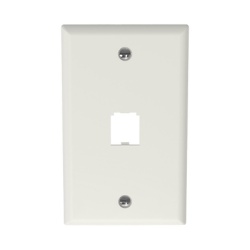 PANDUIT CFP1IW Placa de Pared Vertical Clasica Salida Para 1 Puerto Mini-Com Color Blanco Mate