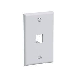 PANDUIT CFP1WH Placa de Pared Vertical Clasica Salida Para 1 Puerto Mini-Com Color Blanco