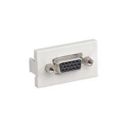PANDUIT CHD15HDCIWY Inserto Plano de 1/3 Con Acoplador VGA Hembra-Hembra de 15 Pines Color Blanco Mate