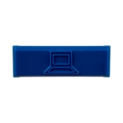 PANDUIT CIDBU-C Paquete de 100 Iconos de Datos de Instalacion a Presion Para Jacks Mini-Com de Panduit De Plastico Color Azul