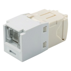 PANDUIT CJH688TGWH Conector Jack RJ45 Estilo TG con Ventana Mini-Com Categoria 6 de 8 Posiciones y 8 Cables Color Blanco