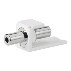 PANDUIT CM35MSCWHY Modulo Acoplador Estereo de 3.5 mm (1/8 Pulgadas) Tipo Mini-Com de Paso Color Blanco