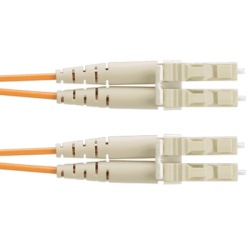 PANDUIT F62ERLNLNSNM002 Jumper de Fibra Optica Multimodo 62.5/125 OM1 LC-LC Duplex OFNR (Riser) Color Naranja 2 Metros