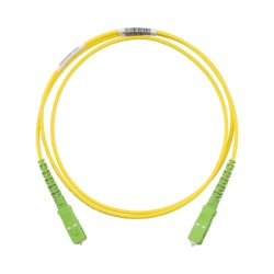 PANDUIT F913RANANSNM001 Jumper de Fibra Optica Monomodo 9/125 OS2 SC/APC-SC/APC Simplex OFNR (Riser) Color Amarillo 1 Metro (3.28 Pies)