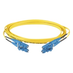 PANDUIT F92ERLNLNSNM001 Jumper de Fibra Optica Monomodo 9/125 OS2 LC-LC Duplex OFNR (Riser) Color Amarillo 1 Metro (3.28 Pies)