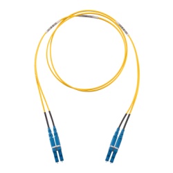 PANDUIT F92ERLNLNSNM008 Jumper de Fibra Optica Monomodo 9/125 OS2 LC-LC Duplex OFNR (Riser) Color Amarillo 8 Metros (26.25 Pies)