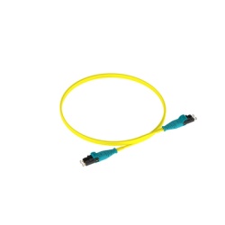 PANDUIT F92ERQ1Q1SNM003 Jumper de Fibra Optica Monomodo 9/125 OS2 LC-LC Duplex Push Pull OFNR (Riser) Color Amarillo 3 Metros (9.84 Pies)