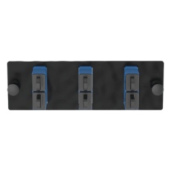 PANDUIT FAP3WBUDSCZ Placa Acopladora de Fibra Optica FAP Con 3 Conectores SC Duplex (6 Fibras) Para Fibra Monomodo OS1/OS2 Color Azul