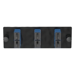 PANDUIT FAP3WBUDSCZ Placa Acopladora de Fibra Optica FAP Con 3 Conectores SC Duplex (6 Fibras) Para Fibra Monomodo OS1/OS2 Color Azul