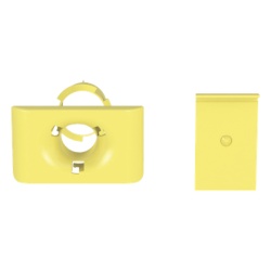 PANDUIT FR1.5IDELYL Accesorio de Salida a Tubo De 1.5 in (38 mm) Para Canaletas FiberRunner 4X4 6X4 o 12X4 Color Amarillo