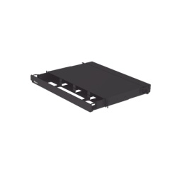 PANDUIT FRE1UBL Panel de Distribucion de Fibra Optica Acepta 4 Placas FAP o FMP Bandeja Deslizable Hasta 96 Fibras Color Negro 1UR