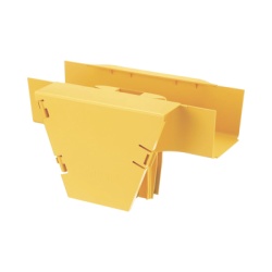 PANDUIT FRVT4X4LYL Accesorio en T con Conexion Horizontal y Bajada Vertical a 90Âº Para Canaletas FiberRunner? 4x4 Color Amarillo