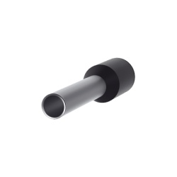 PANDUIT FSD78-10-D Ferrule Aislado PAN-TERM para Cable 16 AWG Largo 16.5mm DIN Color Negro. Paquete 500 Piezas