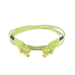 PANDUIT FW2RLU1U1ONM002 Jumper de Fibra Optica Multimodo 50/125 OM5 LC-LC Uniboot Duplex LSZH Color Verde Lima 2 Metros (6.56 Pies)