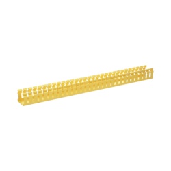 PANDUIT H2X2YL6 Canaleta Ranurada de PVC sin Tapa Tipo H (Tapa Abisagrada) 2 in de Ancho 2 in de Alto y 1828.8 mm de Largo Color Amarillo