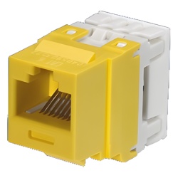 PANDUIT NK688MYL Conector Jack Estilo 110 (de Impacto) Tipo Keystone Categoria 6 de 8 Posiciones y 8 Cables Color Amarillo