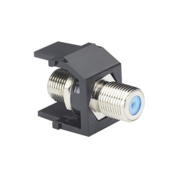 PANDUIT NKFBL Modulo Acoplador Coaxial Tipo F Keystone de 75 Ohms 3.0 GHz Color Negro