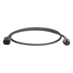 PANDUIT PLD04BL Cable de Alimentacion Electrica Con Bloqueo Doble de Seguridad de IEC C14 a IEC C13 4 ft. de Largo Color Negro Paquete de 10 Piezas