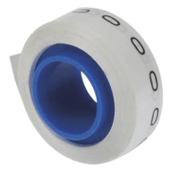 PANDUIT PMDR-0 Rollo de Etiquetas Marcadoras Pre-Impresos con el Numero 0 de 2.4 Metros (7.87 Pies) Color Blanco
