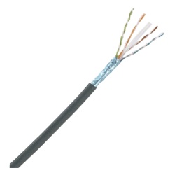 PANDUIT PUO6X04BL-CEG Bobina de Cable Planta Externa con Gel de 4 Pares Cat6A UTP Color Negro 305 Metros (1000 Pies)