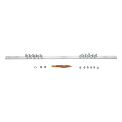 PANDUIT RGRB19U Barra de Conexion a Tierra Para Rack de 19" Con 20 Orificios Para Conexion Rapida de Equipos Incluye 20 Tornillos # 12-24 x 1/2" Instalados