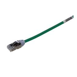 PANDUIT STP28X0.2MGR Patch Cord Cat6A Diametro Reducido 28 AWG Blindado S/FTP CM/LS0H 20 cm (7.87 Pulgadas) Color Verde