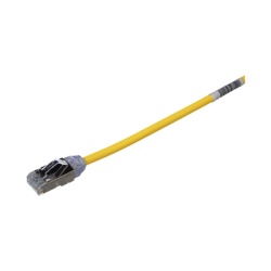 PANDUIT STP28X0.2MYL Patch Cord Cat6A Diametro Reducido 28 AWG Blindado S/FTP CM/LS0H 20 cm (7.87 Pulgadas) Color Amarillo