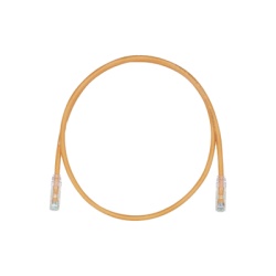 PANDUIT UTP28CH1OR Cable de Parcheo UTP Cat5e Diametro Reducido (28AWG) Color Naranja 0.30 Metros (1 Pie)