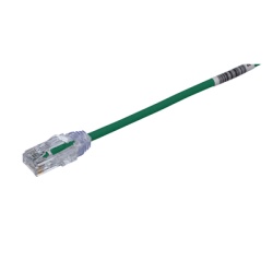 PANDUIT UTP28SP0.2MGR Cable de Parcheo TX6 UTP Cat6 Diametro Reducido (28AWG) Color Verde 20 cm (7.87 pulgadas)