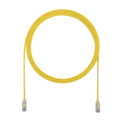 PANDUIT UTP28SP10YL Cable de Parcheo TX6 UTP Cat6 Diametro Reducido (28AWG) Color Amarillo 3.05 Metros (10 Pies)