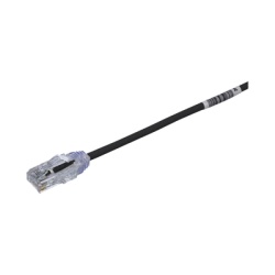 PANDUIT UTP28SP1BL Cable de Parcheo TX6 UTP Cat6 Diametro Reducido (28AWG) Color Negro 0.3 Metros (1 Pie)