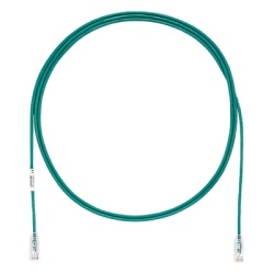 PANDUIT UTP28SP1GR Cable de Parcheo TX6 UTP Cat6 Diametro Reducido (28AWG) Color Verde 0.3 Metros (1 Pie)