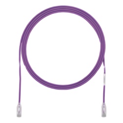PANDUIT UTP28SP25VL Cable de Parcheo TX6 UTP Cat6 Diametro Reducido (28AWG) Color Violeta 7.62 Metros (25 Pies)