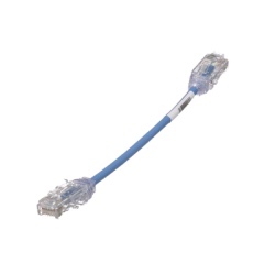 PANDUIT UTP28SP6INBU Cable de Parcheo TX6 UTP Cat6 Diametro Reducido (28AWG) Color Azul 15.2 cm (6 pulgadas)