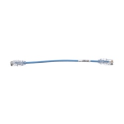 PANDUIT UTP28X0.2MBU Cable de Parcheo UTP Cat6A CM/LSZH Diametro Reducido (28AWG) Color Azul 20 cm (7.87 pulgadas).
