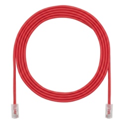 PANDUIT UTP28X22RD Cable de Parcheo UTP Cat6A 24 AWG CM Color Rojo 6.71 Metros (22 Pies)