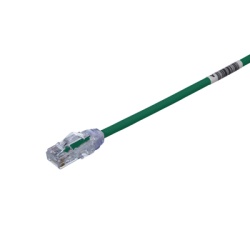 PANDUIT UTP28X8INGR Cable de Parcheo UTP Cat6A Diametro Reducido (28 AWG) CM/LSZH Color Verde 20.3 cm (8 Pulgadas)