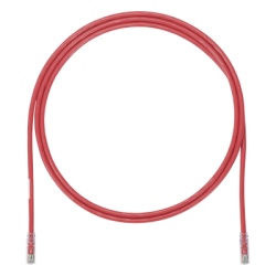 PANDUIT UTP6AX3RD Cable de Parcheo UTP Cat6A 24 AWG CM Color Rojo 0.91 Metros (3 Pies)