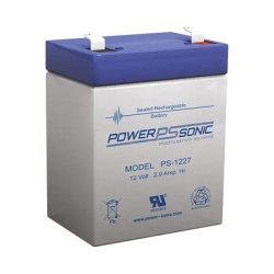 POWER SONIC PS-1227-F1 Bateria 12V 2.9AH Para Respaldo Tecnologias AGM/VRLA 5 Anos Vida Util Terminales F1 Reconocida UL