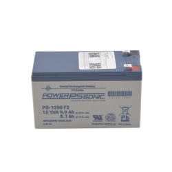 POWER SONIC PS-1290-F2 Bateria 12V 9AH Para Respaldo Tecnologias AGM/VRLA 5 Anos Vida Util Terminales F2 Reconocida UL