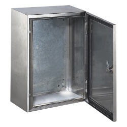 PRECISION PST-304020-INOX-B Gabinete de Acero Inoxidable IP66 Uso en Intemperie (300 x 400 x 200 mm) con Placa Interna Galvanizada.