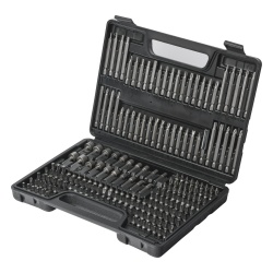 PRECISION PST-C010-03 Juego de 208 Puntas para Taladro Entrada Hexagonal 1/4". Incluye Estuche.