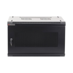 PRECISION PSTC-06-645-BDP Gabinetes PRECISION Con Puerta Perforada de 19in 6UR 450mm de Profundidad Color Negro