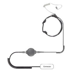 PRYME SPM-1511 Microfono de garganta de uso rudo para KENWOOD Serie 80/ 90/ 140/ 180/ NX-200/ 410/ Compatible con VOX de la serie 180 y NX-200.