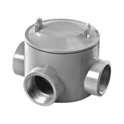 RAWELT GRT-0442 Caja con Tapa Tipo GRT de 3/4" (19 mm) / Caja a Prueba de Explosion / Para Areas Peligrosas con Tapa / Libre de Cobre.