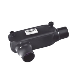 RAWELT OLR-0080-PC Caja Ovalada tipo LR con Recubrimiento Exterior de PVC de 1 1/2" (38.1 mm).