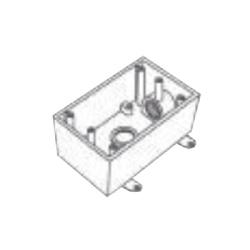RAWELT RR-0508 Caja Condulet FS de 3/4" (19.05 mm) con dos bocas a prueba de intemperie.