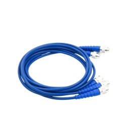 RF INDUSTRIES LTD RFA-4041 Juego de 3 Cables Doble Malla de 48" con Adaptadores UNIDAPT en los Extremos.